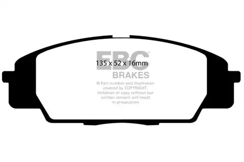 накладки EBC Brakes DP31254C