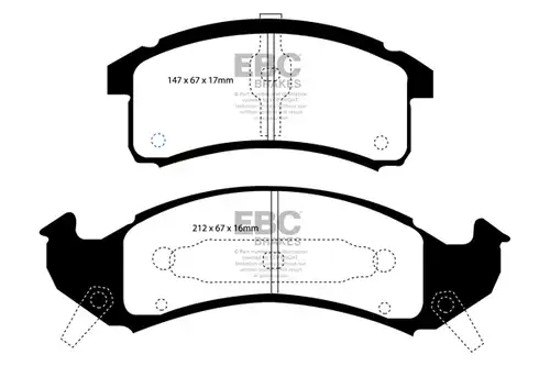 накладки EBC Brakes DP31271C