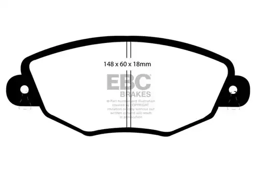 накладки EBC Brakes DP31322C