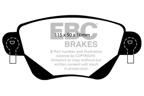 накладки EBC Brakes DP31350C