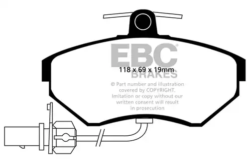 накладки EBC Brakes DP31351C