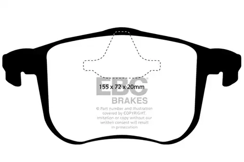 накладки EBC Brakes DP31416C