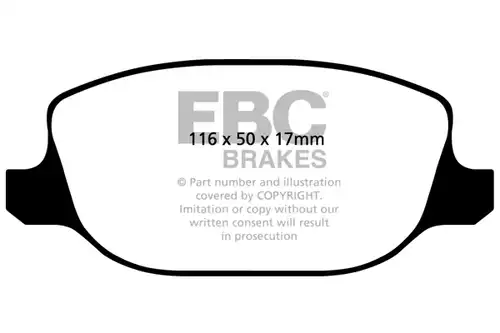 накладки EBC Brakes DP31425C