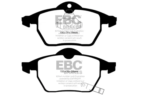 накладки EBC Brakes DP31443C