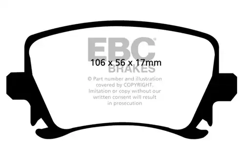 накладки EBC Brakes DP31518C