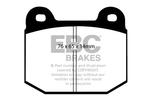 накладки EBC Brakes DP31537C