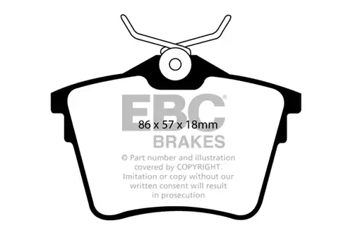 накладки EBC Brakes DP31551C