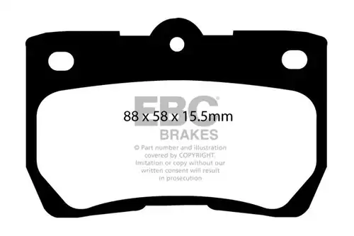 накладки EBC Brakes DP31586C