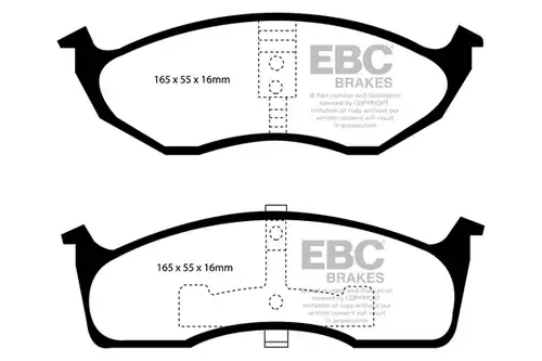 накладки EBC Brakes DP31623C