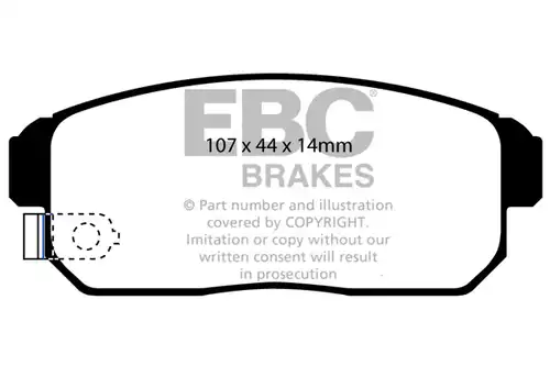 накладки EBC Brakes DP31691C