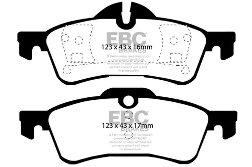 накладки EBC Brakes DP31701C