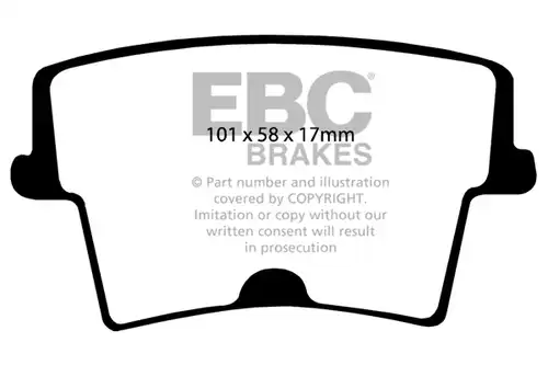 накладки EBC Brakes DP31722C