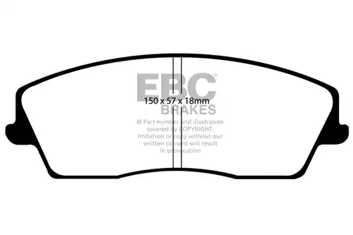 накладки EBC Brakes DP31723C
