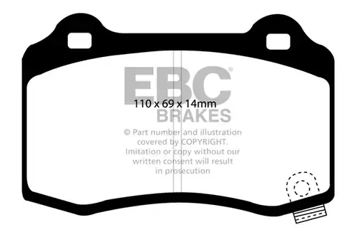 накладки EBC Brakes DP31788C