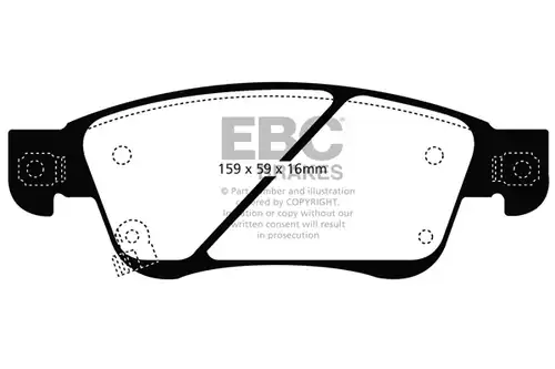 накладки EBC Brakes DP31807C