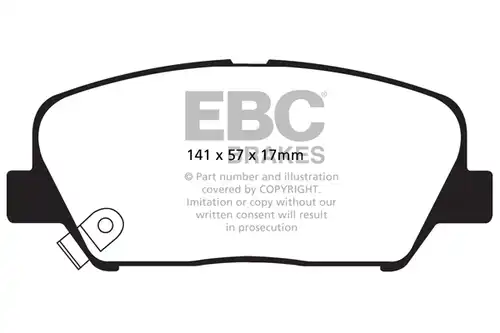 накладки EBC Brakes DP31856C