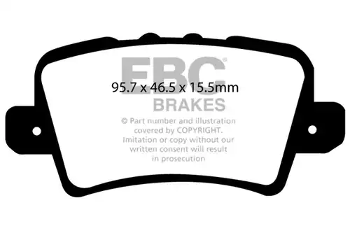 накладки EBC Brakes DP31902C