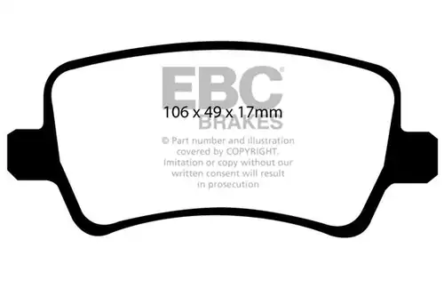 накладки EBC Brakes DP31934C