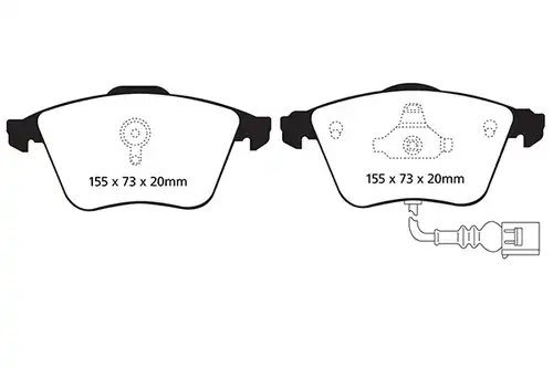 накладки EBC Brakes DP31946C