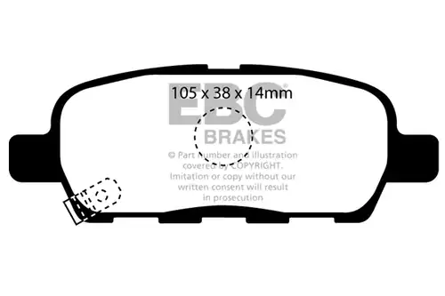 накладки EBC Brakes DP31955C