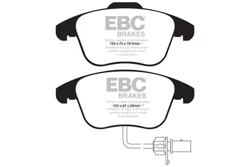 накладки EBC Brakes DP31998C
