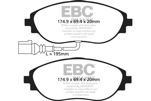 накладки EBC Brakes DP32127C