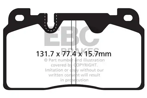 накладки EBC Brakes DP32168C