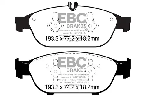 накладки EBC Brakes DP32169C
