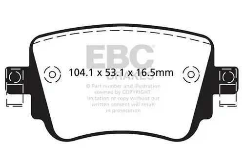 накладки EBC Brakes DP32201C