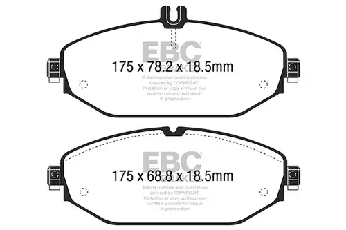 накладки EBC Brakes DP32214C