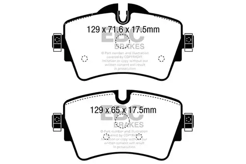 накладки EBC Brakes DP32227C