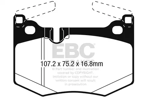 накладки EBC Brakes DP32261C
