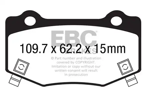 накладки EBC Brakes DP33023C