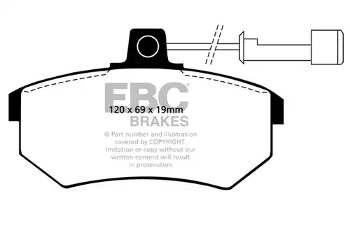 накладки EBC Brakes DP3486C