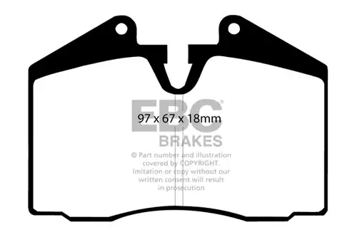 накладки EBC Brakes DP3612C