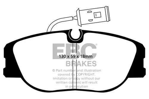 накладки EBC Brakes DP3733/3C