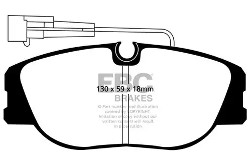 накладки EBC Brakes DP3733C