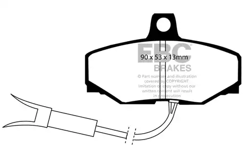 накладки EBC Brakes DP3757/2C