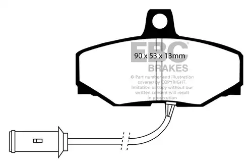 накладки EBC Brakes DP3757C