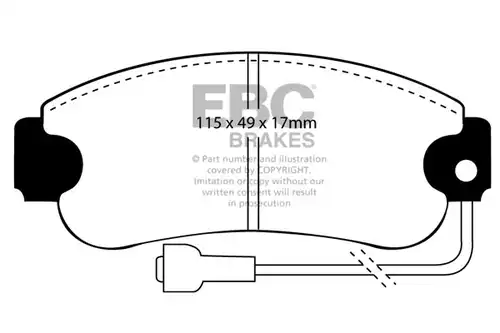 накладки EBC Brakes DP385