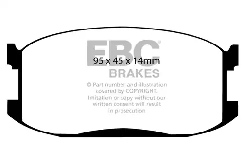 накладки EBC Brakes DP387