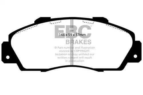накладки EBC Brakes DP3872C