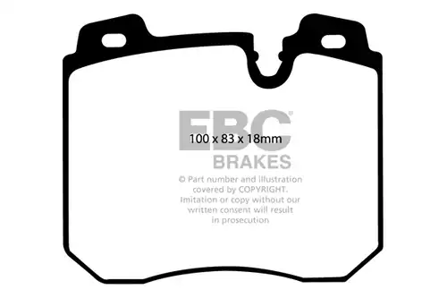накладки EBC Brakes DP3886C