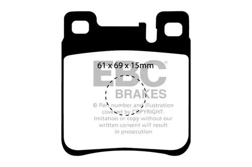 накладки EBC Brakes DP3887C