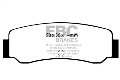 накладки EBC Brakes DP392