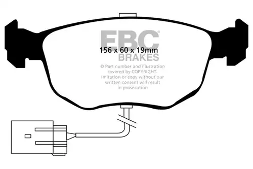 накладки EBC Brakes DP3956C