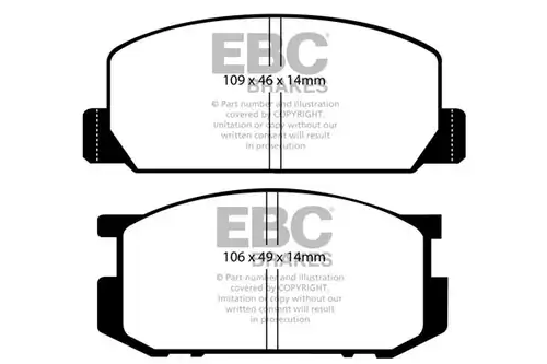 накладки EBC Brakes DP402