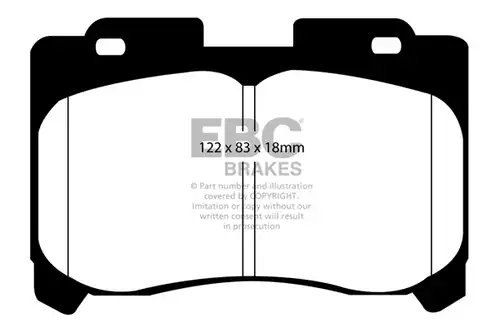 накладки EBC Brakes DP41004R