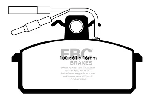 накладки EBC Brakes DP410/2