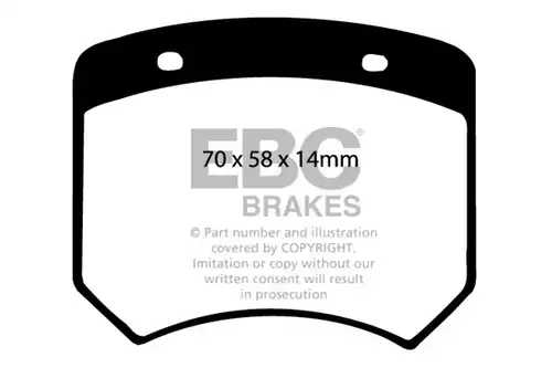 накладки EBC Brakes DP4102R